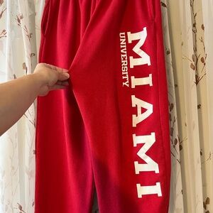 Miami University Red Sweatpants